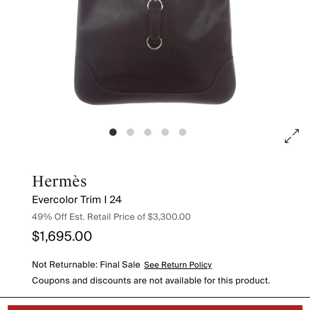 Hermès Black Leather Bag